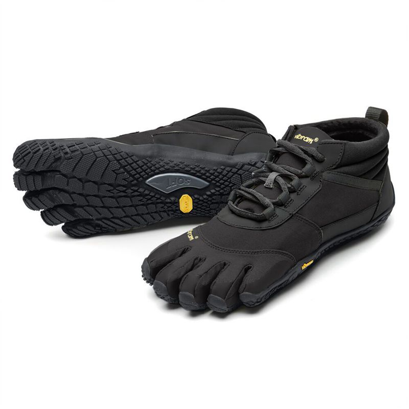 Vibram FiveFingers V-Trek Insulated Női Túracipő - Fekete WJAV499